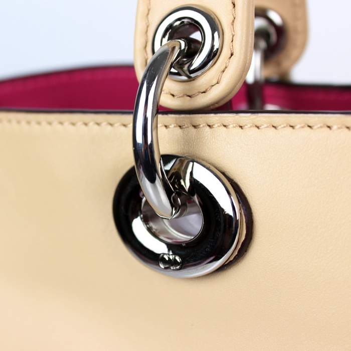 2012 New Arrival Christian Dior Original Leather Handbag - 0902 Apricot - Click Image to Close